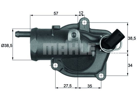 WILMINK GROUP Термостат, охлаждающая жидкость WG1262803